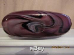 Vintage large murano glass bag/purse vase