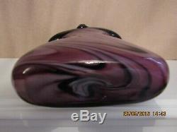 Vintage large murano glass bag/purse vase