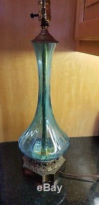 Vintage mid century Murano Glass Table Lamp