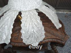 Vintage murano Glass leaf Chandelier Lamp 1970