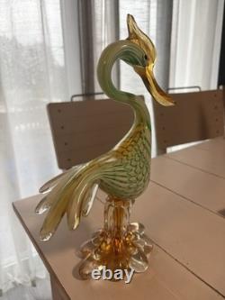 Vintage murano glass swan. J. I. Co hand made from italy
