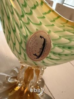 Vintage murano glass swan. J. I. Co hand made from italy