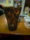 Vintage murano glass tortoise shell vase
