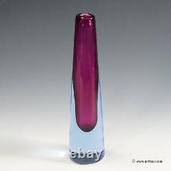 Vintage murano sommerso glass vase by salviati & co. Ca. 1960