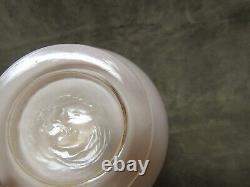 Vintage1940's Cenedese Italy Murano Art Glass Vase Pink Cased withBlack Handles