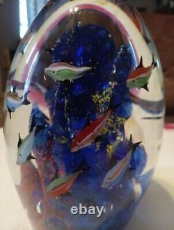 VintageMuranoTwo Sided Art Glass SculptureEgg ShapedBarbini/Cenedese