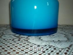 Vintagemurano Blue / White Caseddecanter10 1/2 By 7 In