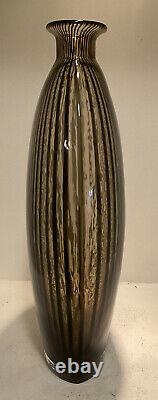 Vitro A Filli Bottle Style Murano Glass Vintage 1950's Italian Art Glass Vase