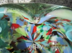 Vntg. Murano Tutti Frutti AVeM Mid-Century Art Glass Ashtray