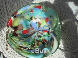 Vntg. Murano Tutti Frutti AVeM Mid-Century Art Glass Ashtray