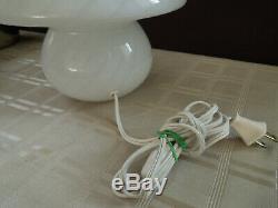 Vtg 10 Tall Mid Century Modern Venini Vetri Murano Glass Swirl Mushroom Lamp