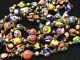 Vtg 43murano Millefiori Glass Beaded Necklacehand Knotted & Spacer Bead