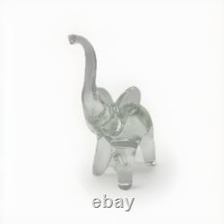 Vtg 8 Vintage Murano Art Glass Trunk Up Elephant Sculpture by Lucio Zanetti