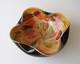 Vtg Dino Martens Murano Tutti Frutti Black Cased Art Glass Bowl Argento 9W MCM