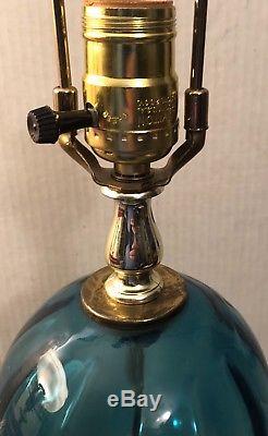 Vtg Hollywood Regency Murano Italian Art Glass Lamp