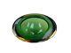 Vtg MCM MURANO Art Glass Green SOMMERSO Bowl Dish Top 1960's(200)