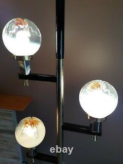 Vtg MCM Murano Glass 1960's Tension Pole Light/Lamp, Retro Modernist, WOW