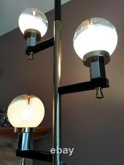 Vtg MCM Murano Glass 1960's Tension Pole Light/Lamp, Retro Modernist, WOW