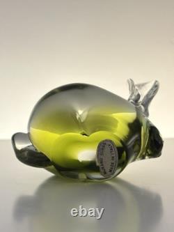 Vtg MCM Salviati Murano Venetian Glass Rabbit figurine