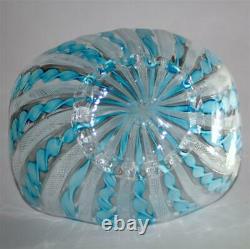 Vtg MURANO AVEM Bowl ZANFIRICO ArT GLaSs Italy RIGAREE Latticino RETORTOLI