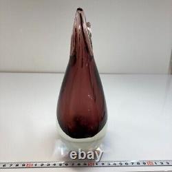 Vtg Mid Century Italian Murano Venetian Glass Vase Pitcher Vintage with box