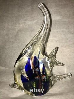 Vtg Murano Art Glass Fish Aquarium Coral Reef Sea Sculpture Beautiful 9