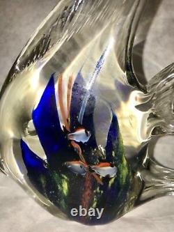 Vtg Murano Art Glass Fish Aquarium Coral Reef Sea Sculpture Beautiful 9