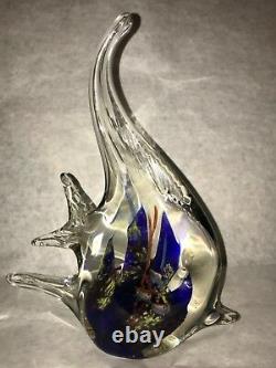 Vtg Murano Art Glass Fish Aquarium Coral Reef Sea Sculpture Beautiful 9