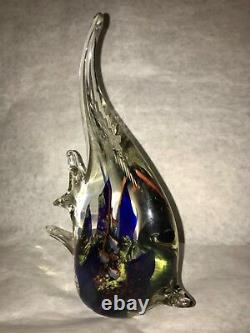 Vtg Murano Art Glass Fish Aquarium Coral Reef Sea Sculpture Beautiful 9