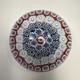 Vtg Murano Glass Italy Millefiori Star Flowers Art Italian Glass Paperweight