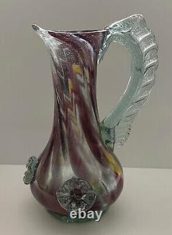 Vtg Murano Glass Vase Pitcher Ercole Barovier Toso Venetian Italian Italy Rare