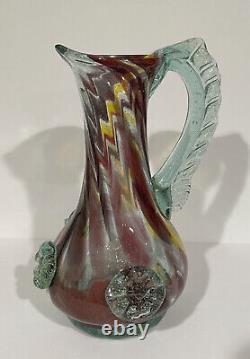 Vtg Murano Glass Vase Pitcher Ercole Barovier Toso Venetian Italian Italy Rare