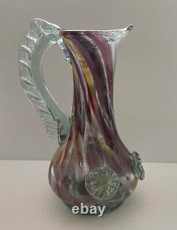 Vtg Murano Glass Vase Pitcher Ercole Barovier Toso Venetian Italian Italy Rare