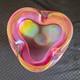 Vtg. Murano Tri-lobed Decorative Glossy hand blown bowl