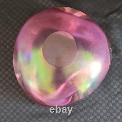 Vtg. Murano Tri-lobed Decorative Glossy hand blown bowl
