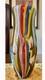 Vtg. Murano art glass large vase, Millefiori and multi colors