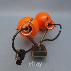 Wall Lamp Eye-Catching Murano Glass Orange White Space Age Vintage 60s