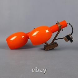 Wall Lamp Eye-Catching Murano Glass Orange White Space Age Vintage 60s