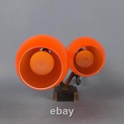 Wall Lamp Eye-Catching Murano Glass Orange White Space Age Vintage 60s