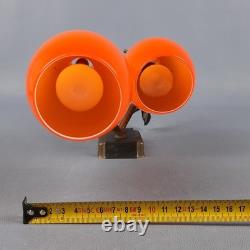 Wall Lamp Eye-Catching Murano Glass Orange White Space Age Vintage 60s