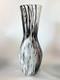 XL vintage Murano Glass vase handmade art glass hand blown c. 1960+ ground bottom