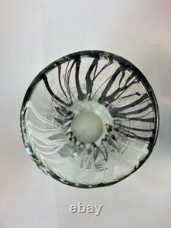 XL vintage Murano Glass vase handmade art glass hand blown c. 1960+ ground bottom